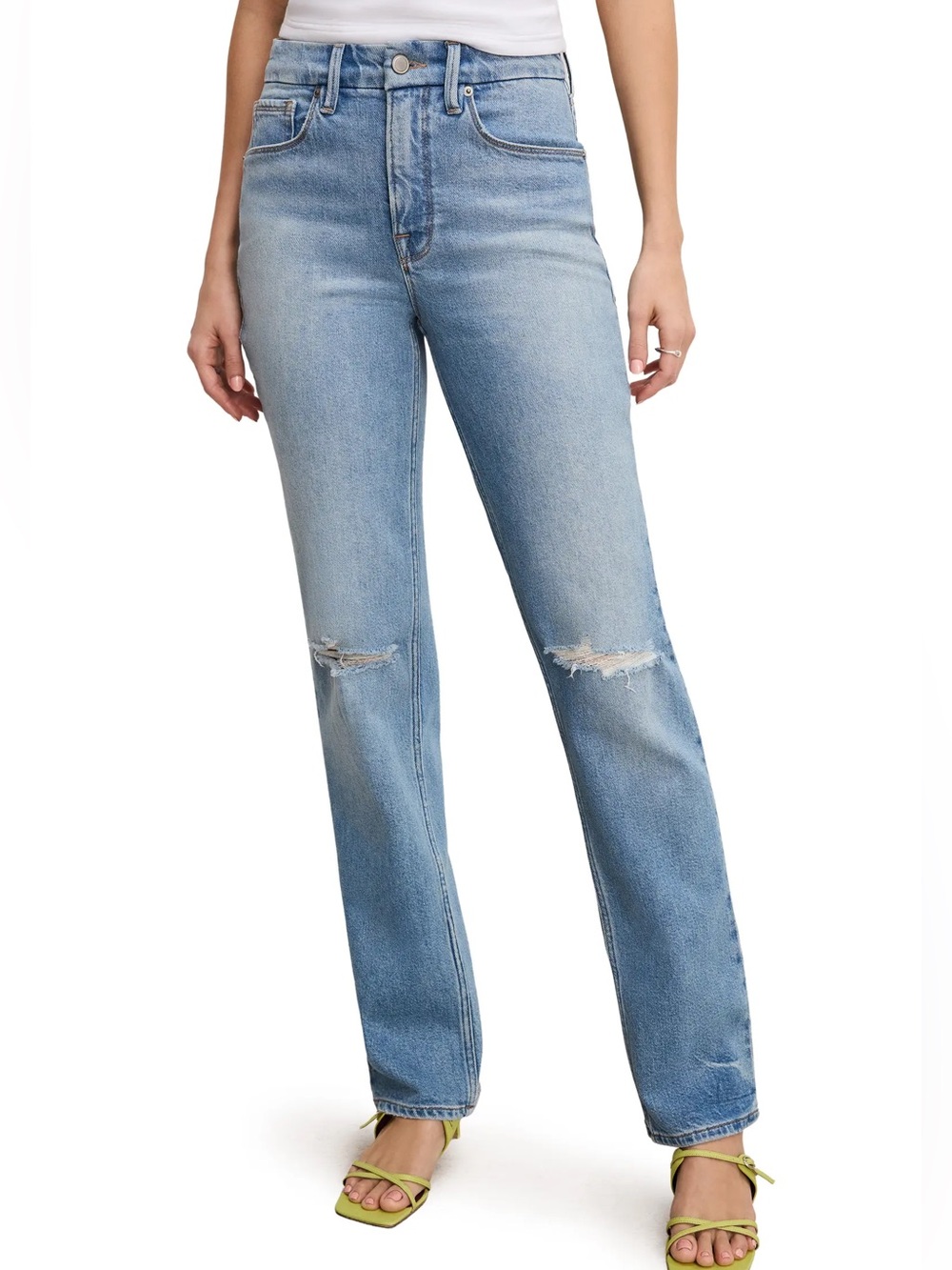 NWT Good American Good Icon Straight Size 22
